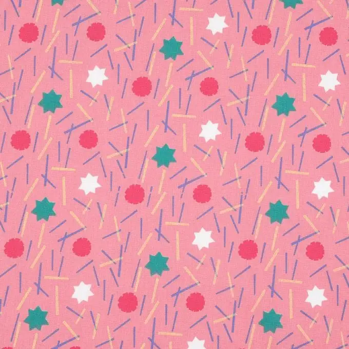 Tessuto cotone rosa adesivi