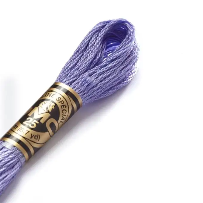 Filato mouliné da ricamo toni rosa-viola COL 155