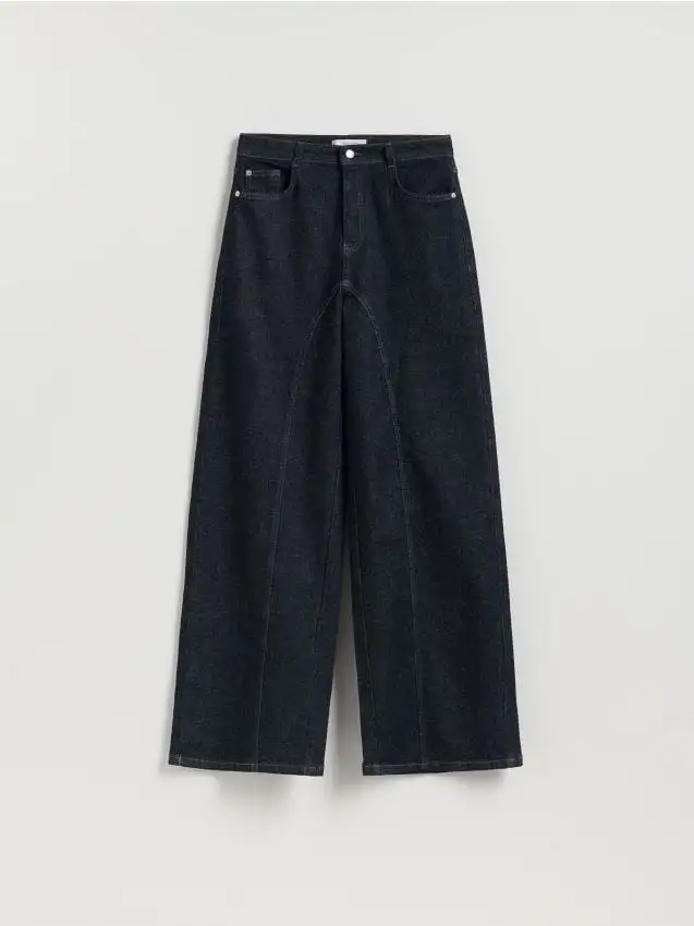 Jeans a gamba ampia Colore blu scuro