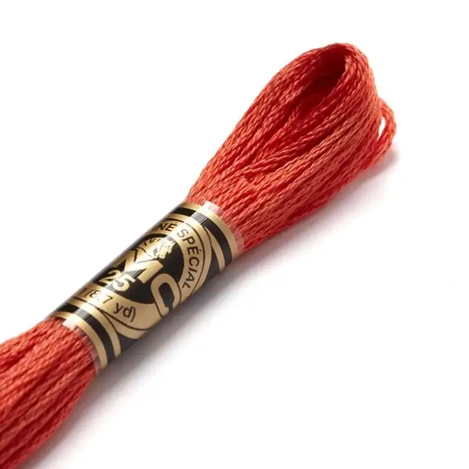 Filato mouliné da ricamo tonalità rosse COL 350