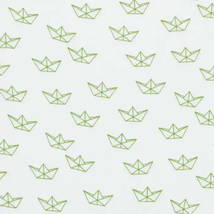 Tessuto viscosa barca verde