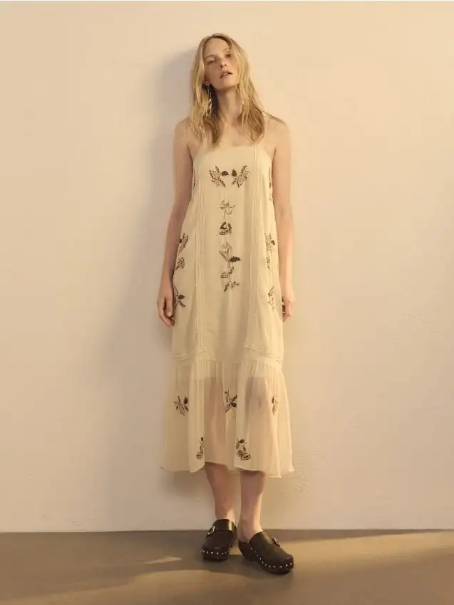 Vestito con dettagli Colore multicolore