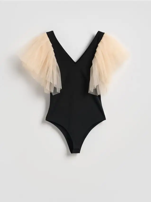 Body con maniche decorative Colore multicolore