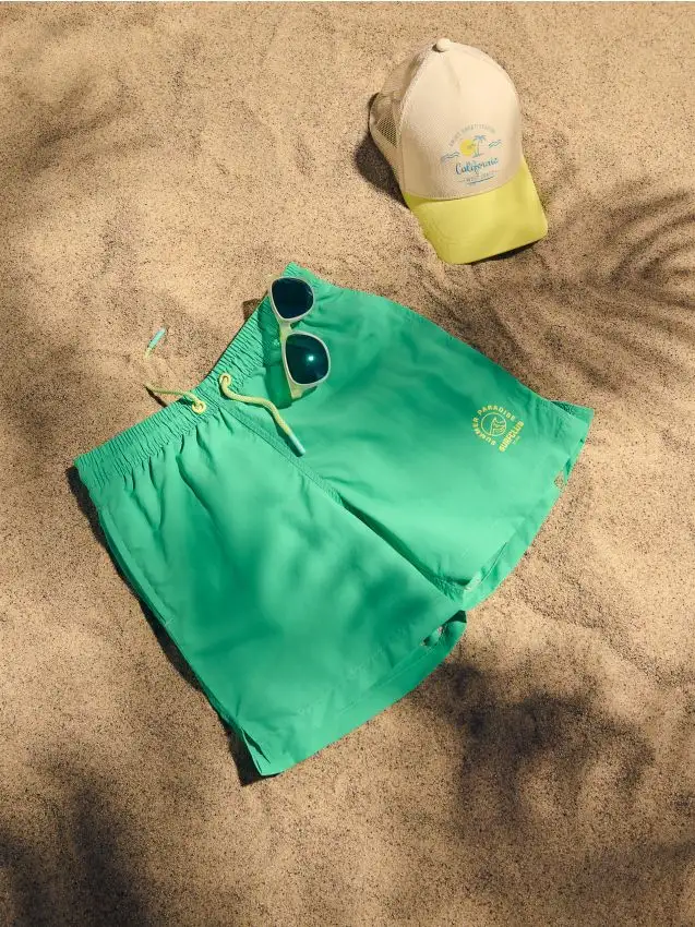 Pantaloncini mare Colore verde menta