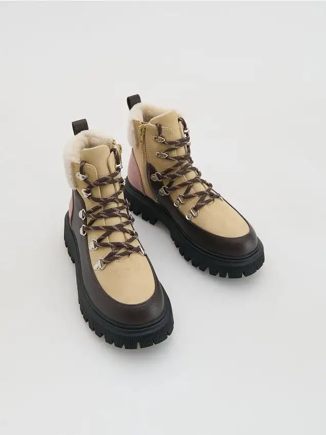 Scarpe da trekking con isolamento termico Colore marrone