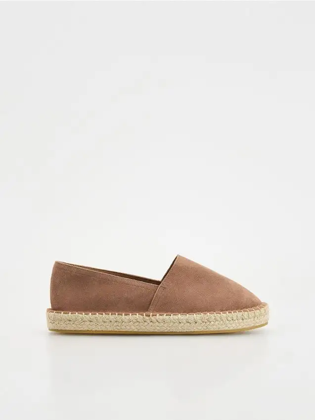 Espadrillas in camoscio Colore rosa pastello