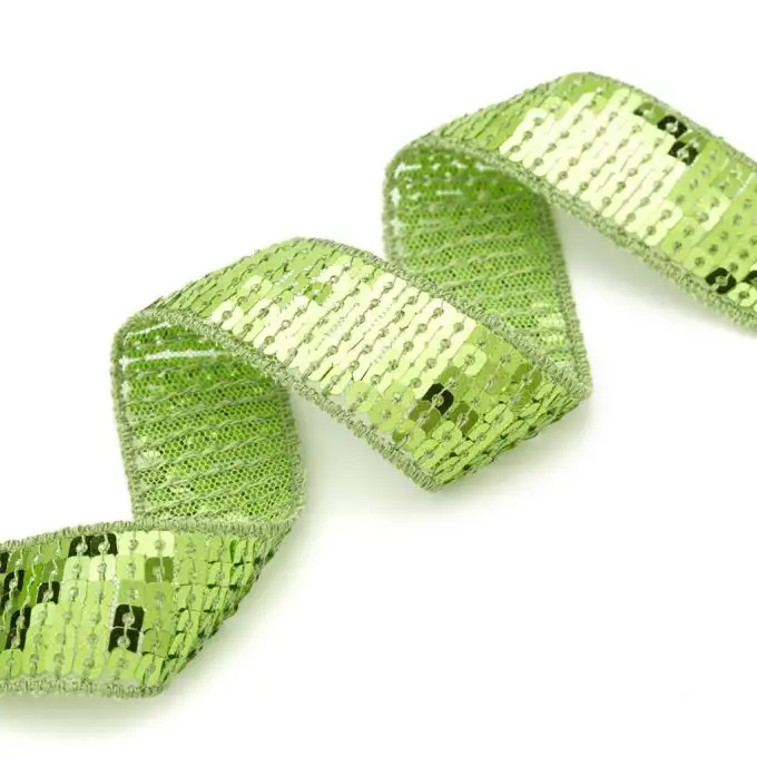 Nastro con paillettes quadrate - Anice