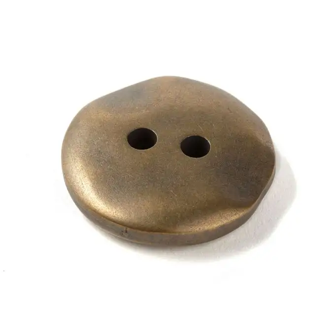 Pulsante rotondo metallizzato Ø40mm - Bronzo