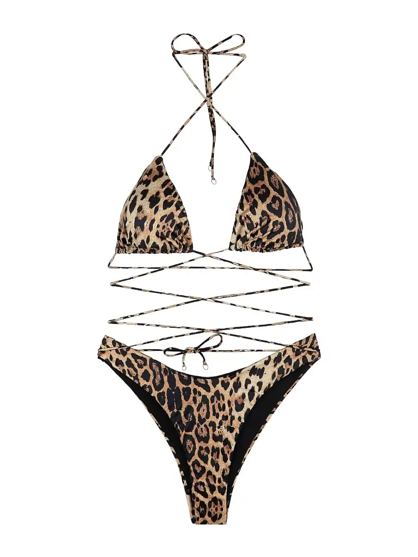 F**K Women's Swimsuit FK24-0400X01 Brown