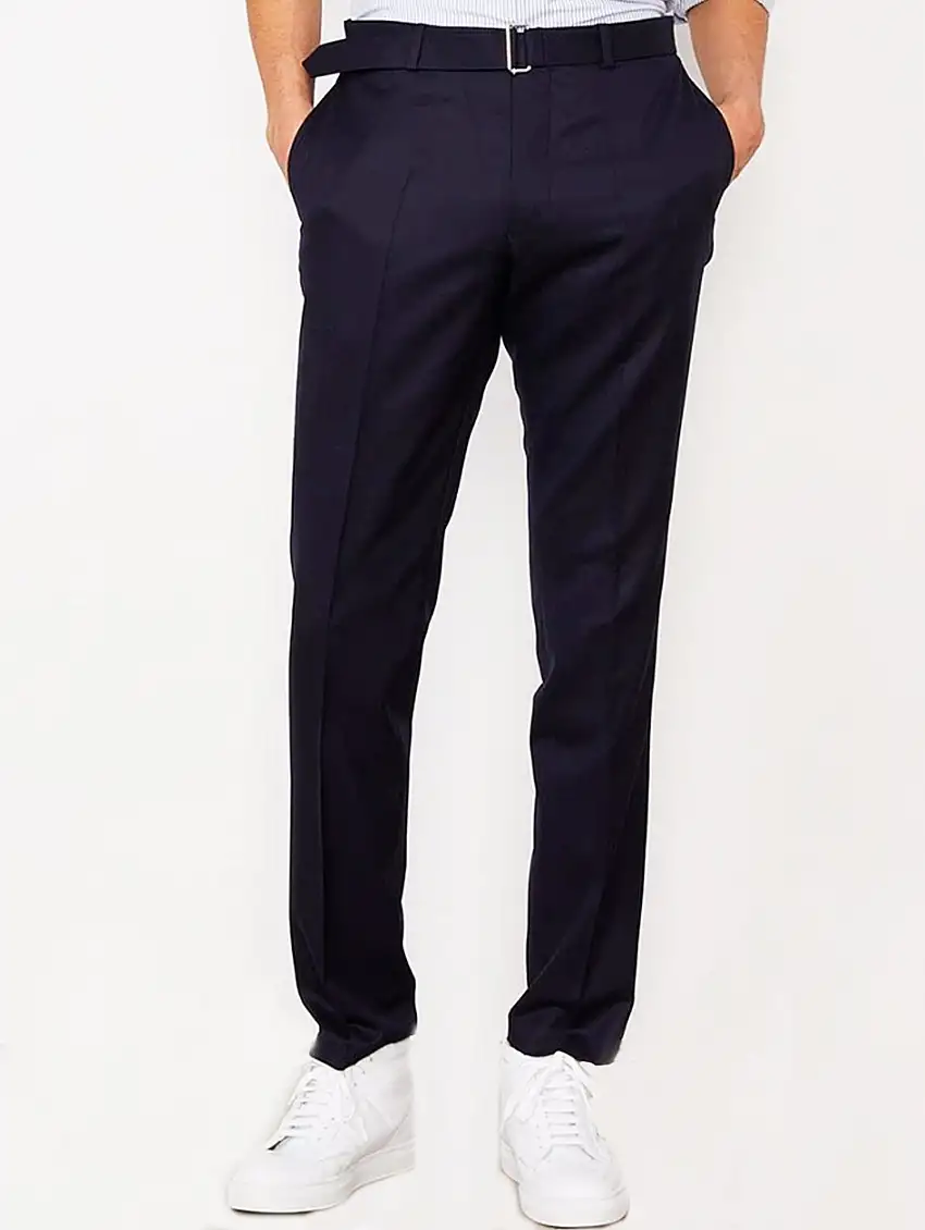 Pantaloni in Lana Paul Blu