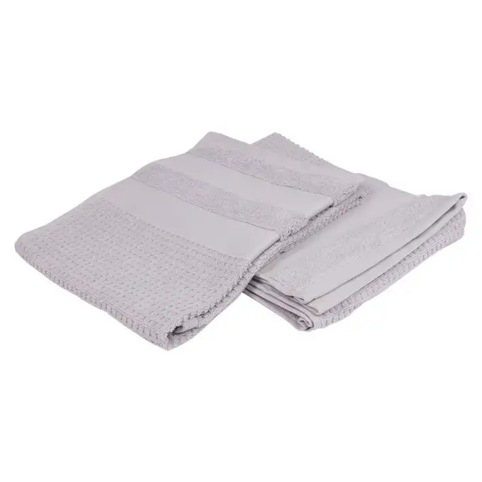 Lotto 2 asciugamani Garance grigi