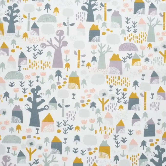 Tessuto percalle Cabane