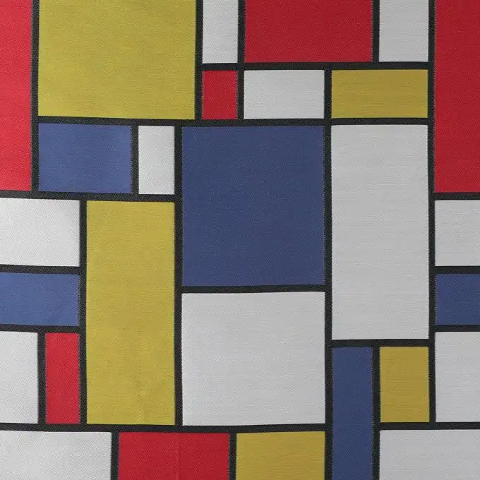 Tessuto jacquard geometrico multicolore