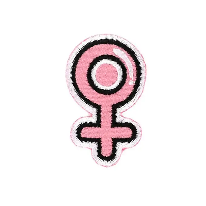 Toppa termoadesiva simbolo donna rosa