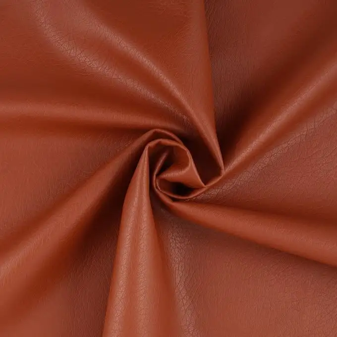 Tessuto similpelle arancione ruggine