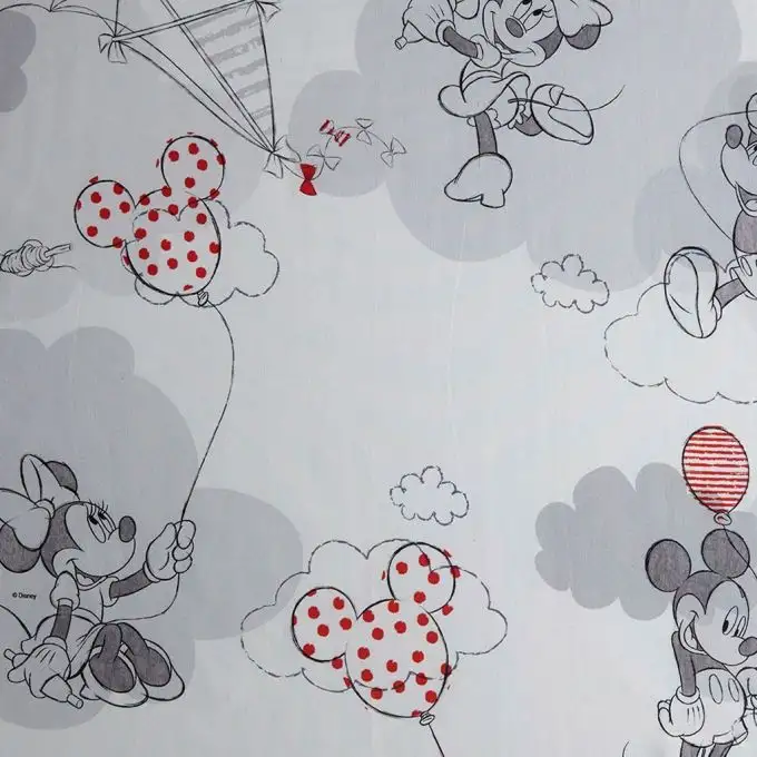 Tessuto cotone stampato Mickey e Minnie