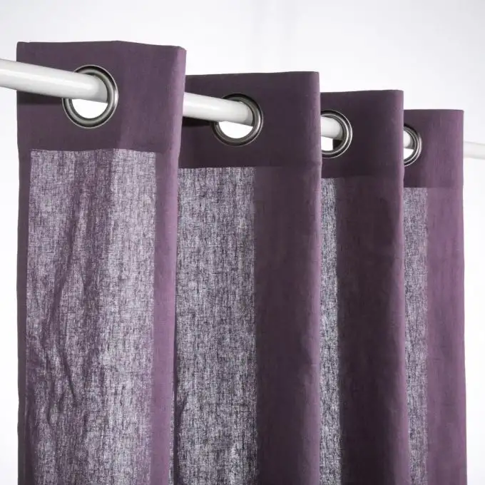 Tenda lino boho prugna