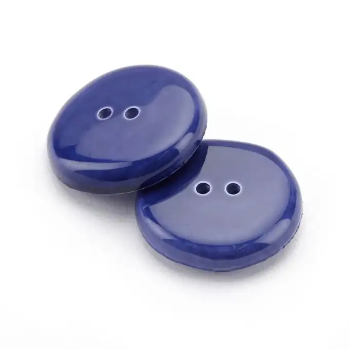 Pulsante rotondo Ø 27 mm blu