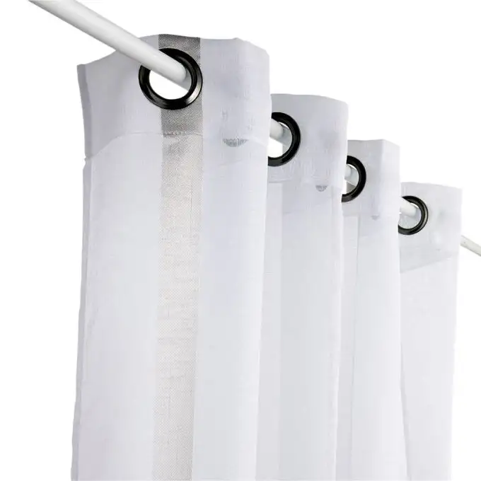 Tenda a strisce bianca