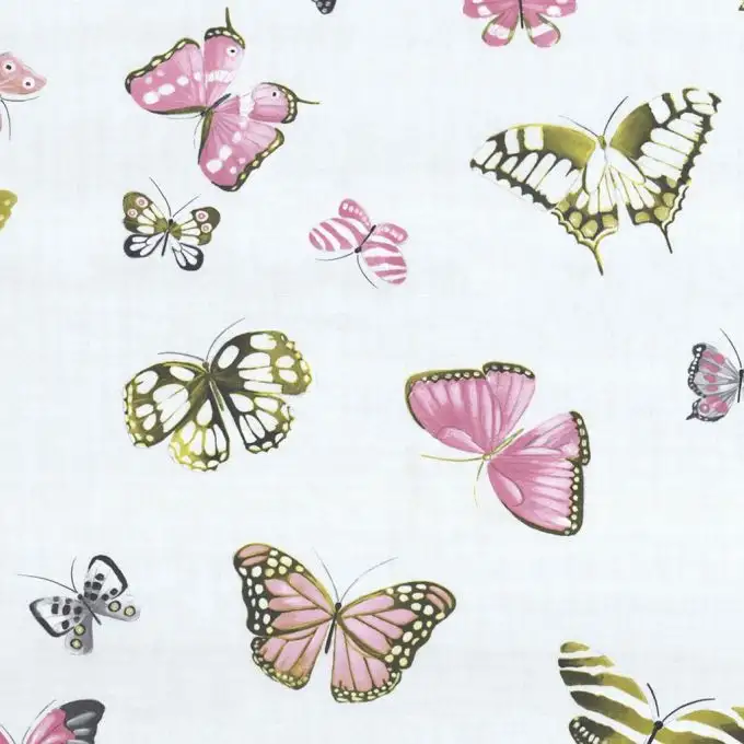 Tessuto bachette farfalle