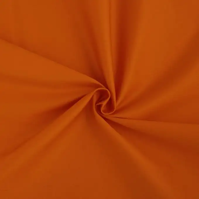 Tessuto satin di cotone arancione