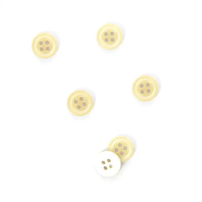 bottoni beige e bianchi 10 mm