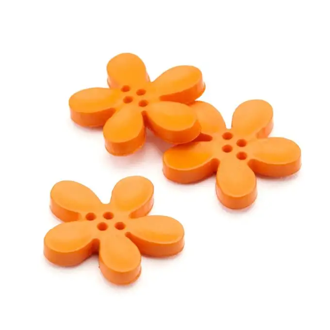 Pulsante fiore arancione