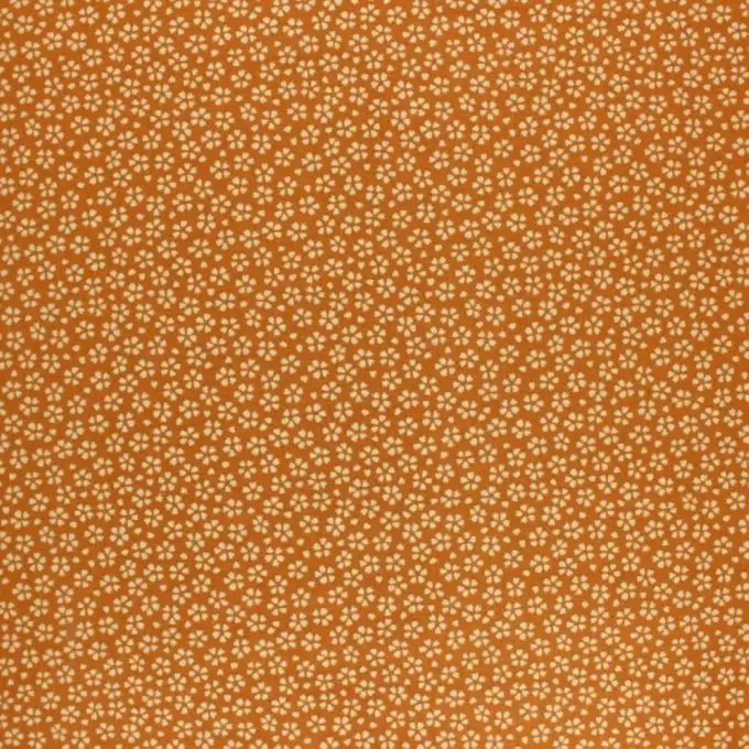 Tessuto cotone stampato fiori giallo