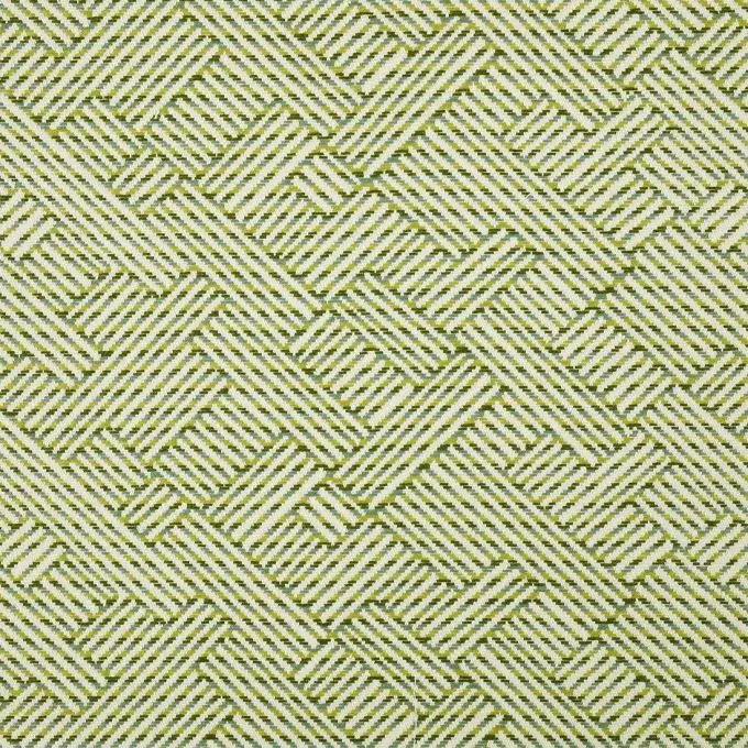 Tessuto jacquard verde geometrico