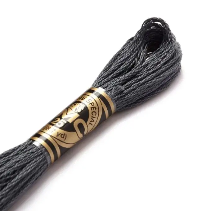 Filo mouliné da ricamo toni di grigio COL 413