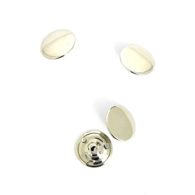 bottoni argentati 15 mm