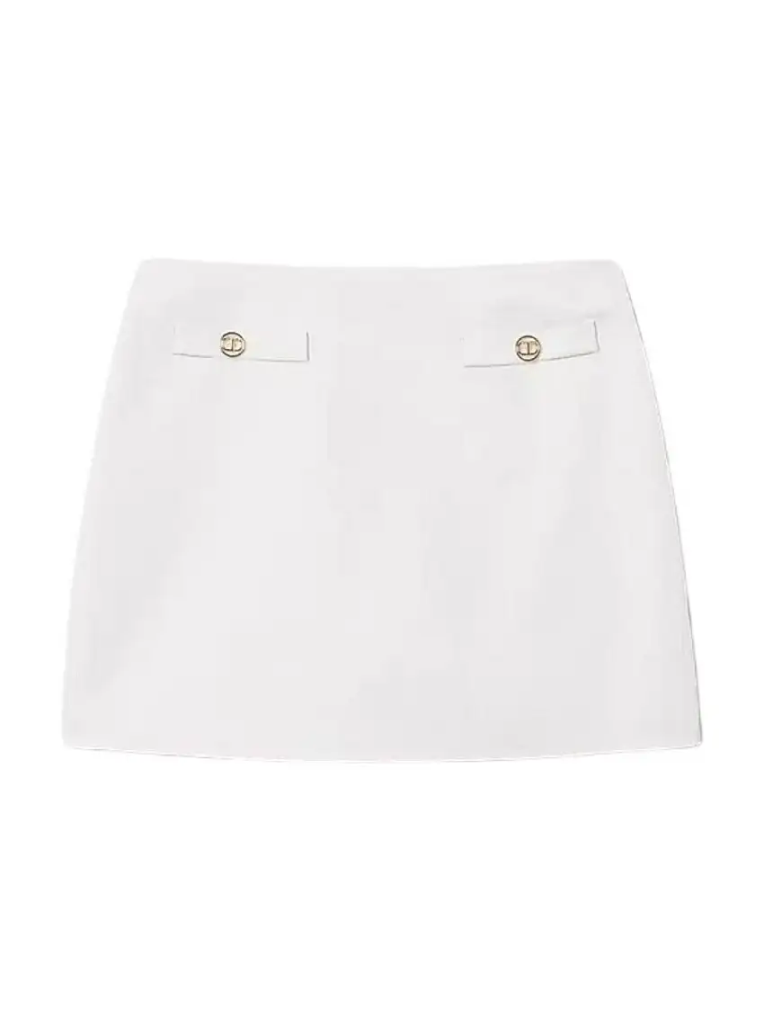 TWINSET Women's Skirt 251TT2307 00632 White