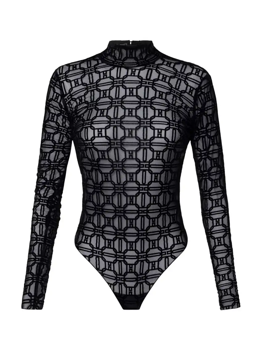 ELISABETTA FRANCHI Women's Bodysuit BO01447E2 110 Black