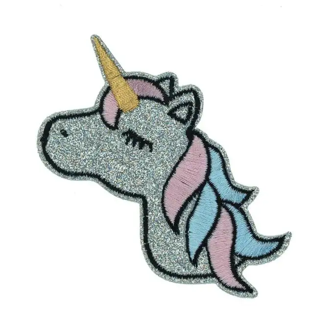 Ecusson unicorno glitterato