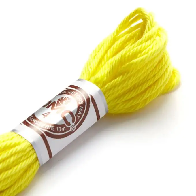 Filo da ricamo ritorto opaco giallo arancio - COL 2307