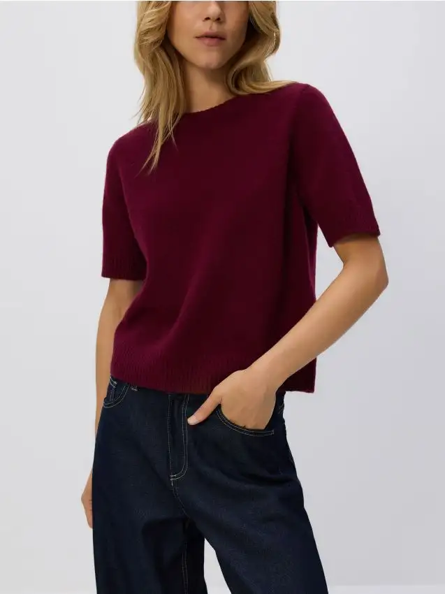 Maglione in lana Colore maroon