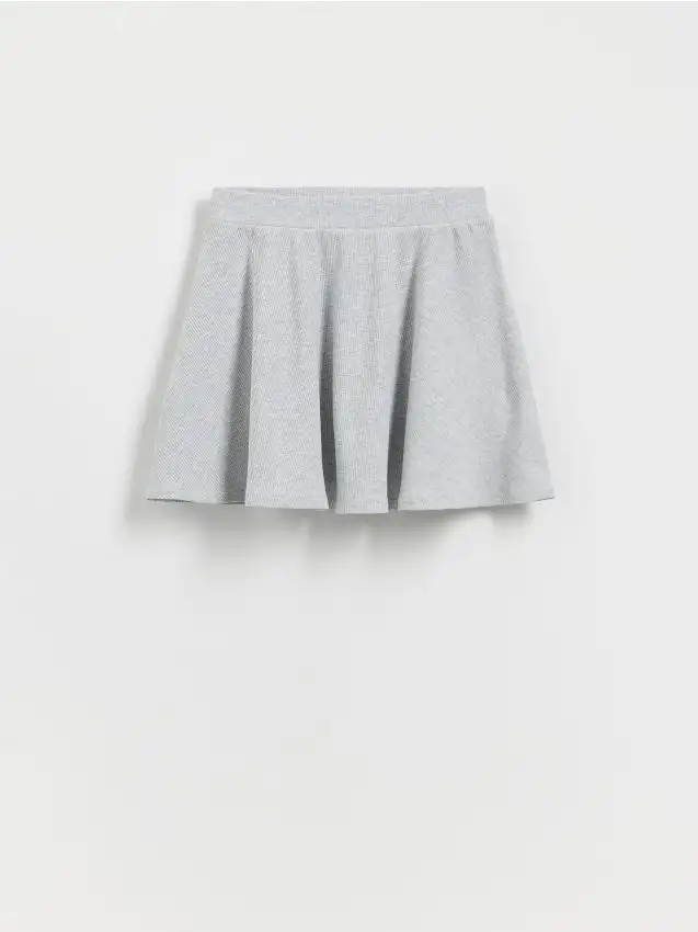 Gonna in maglia Colore grigio chiaro