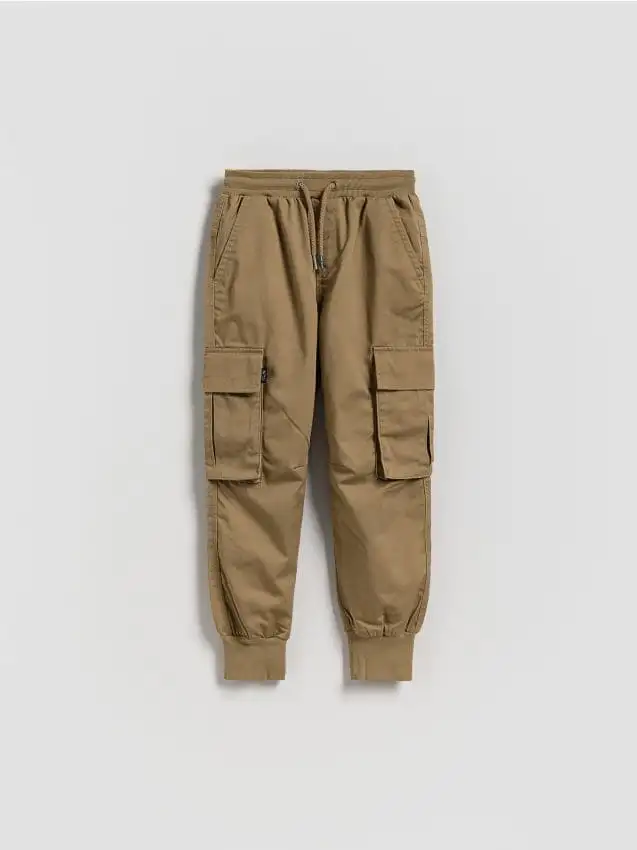 Jogger con tasche Colore beige