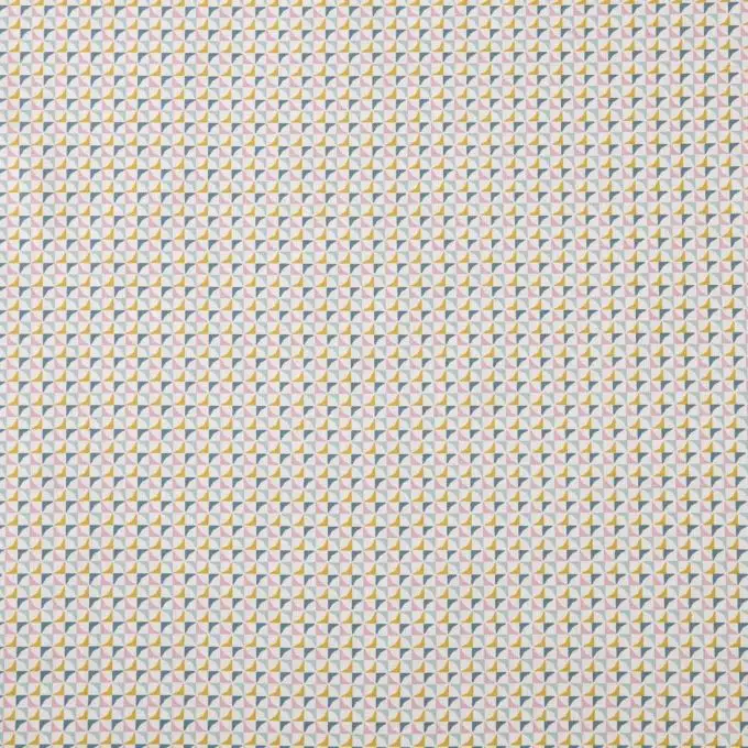 Tessuto cotone stampato losanghe colorate