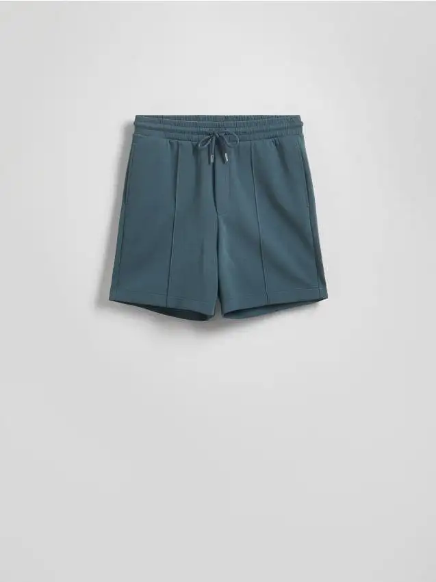 Shorts comfort con impunture Colore blu scuro