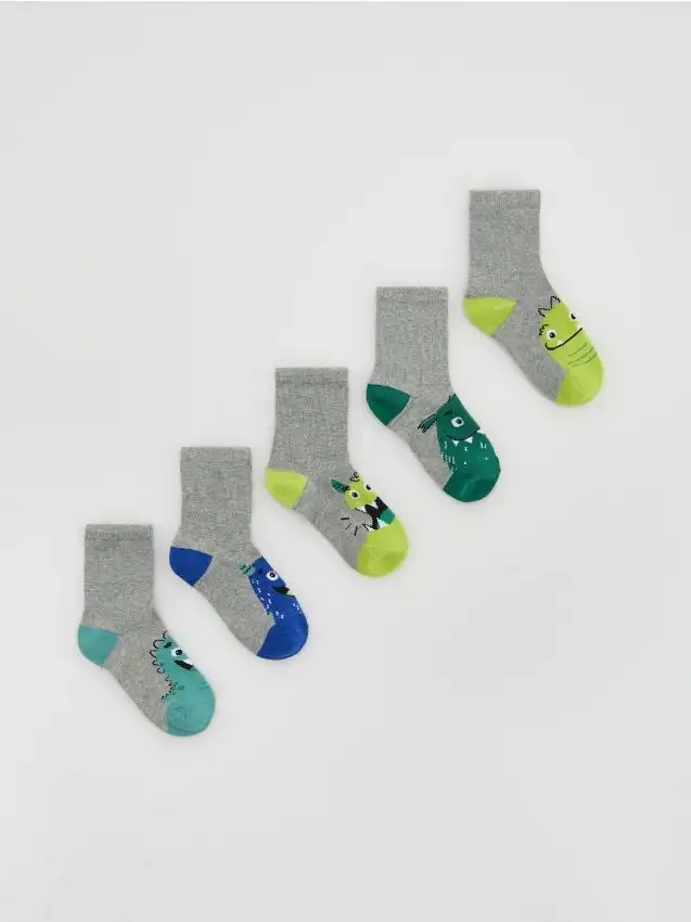 Calzini 5 pack Colore grigio scuro