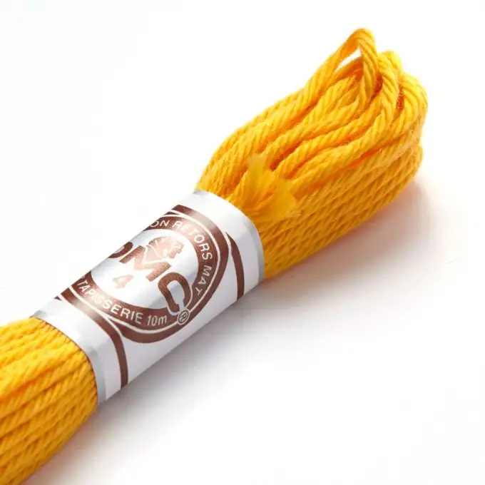 Filo da ricamo ritorto opaco giallo arancio - COL 2742