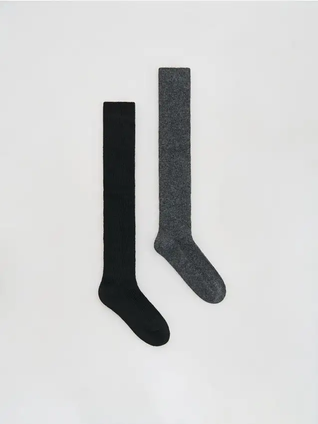 Confezione da 2 calzettoni al ginocchio Colore nero