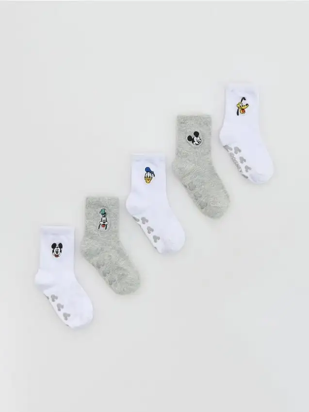 Confezione da 5 paia di calze Mickey Mouse Colore bianco
