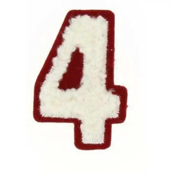 Ecusson termoadesivo numero bouclette 4