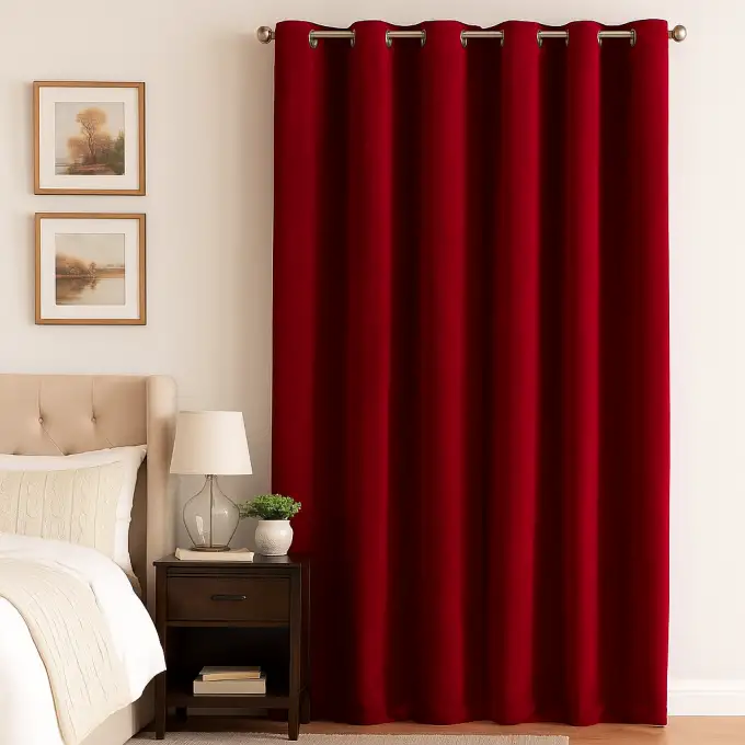 Tendaggio velluto Decker rosso