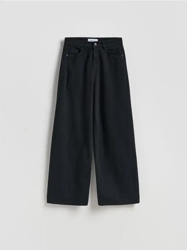 Jeans a gamba ampia Colore nero