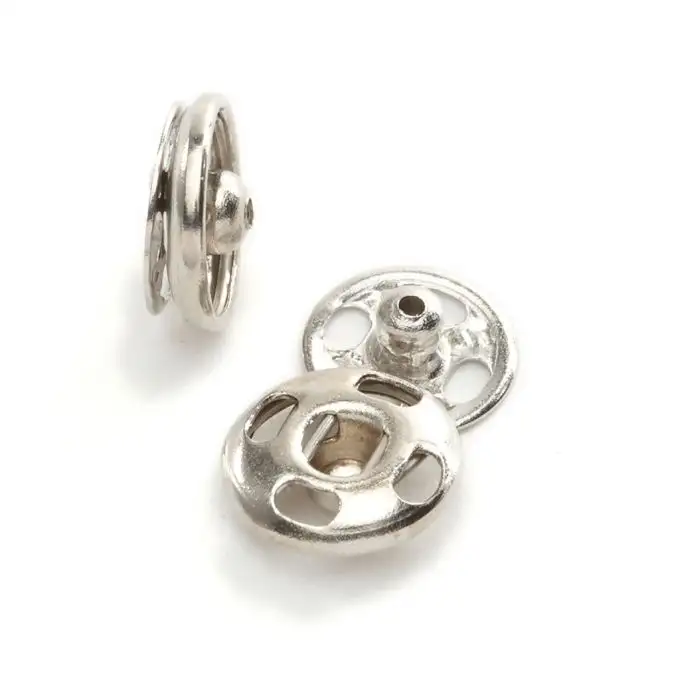 Bottoni a pressione nichelati n° 7