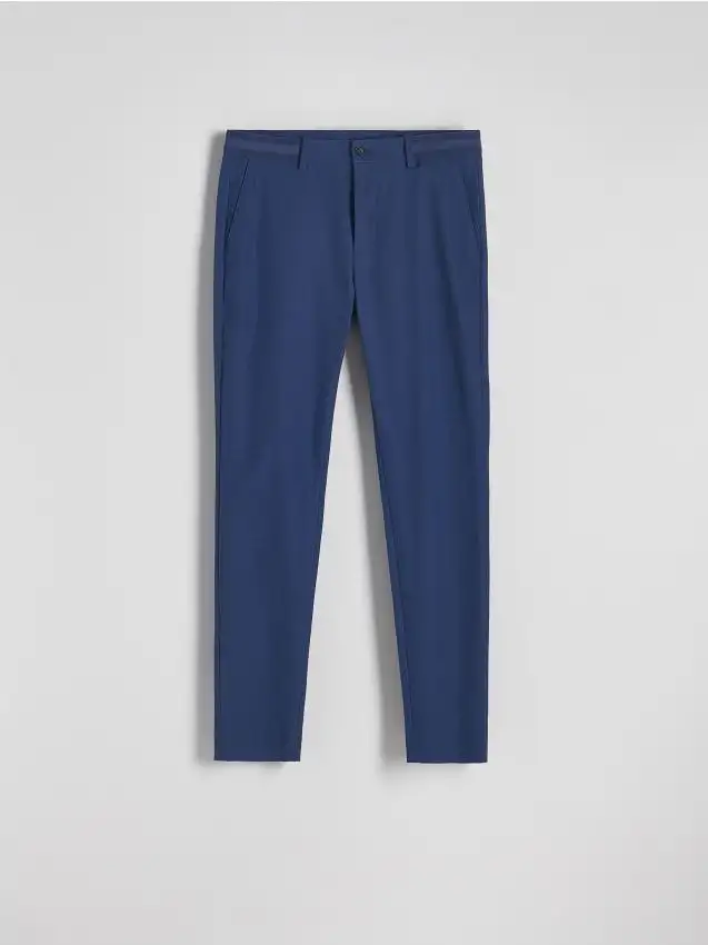 Pantaloni chino con pince Colore blu