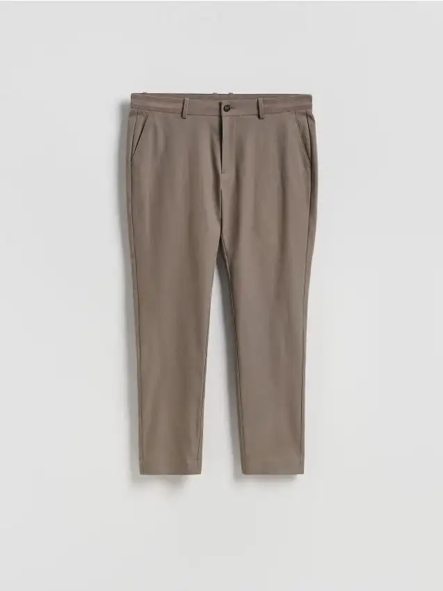 Pantaloni chino con pince Colore caffè